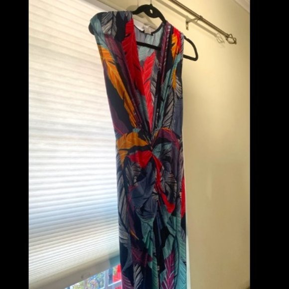 Summer Maxi Print Dress w Slits - Picture 2 of 4